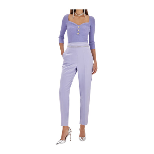BLUGIRL Maglia Maglia Donna con scollo a cuore Lavanda - Francavilla Moda